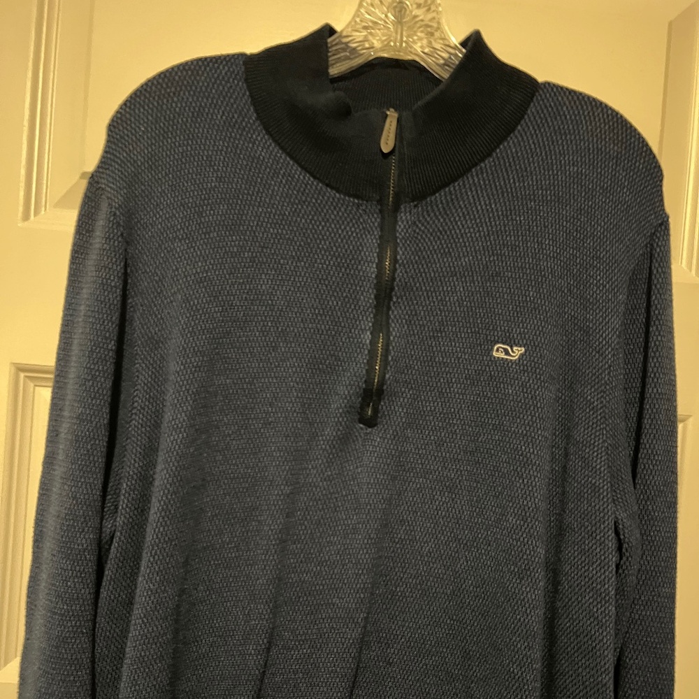 Vineyard Vines Navy X-Large 1/4 Zip Sweater